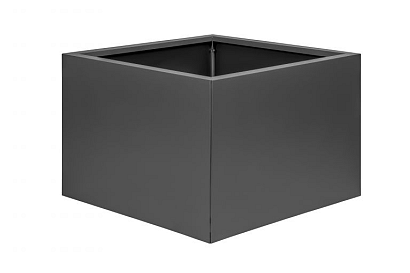 Bloembak vlak - 60x60x60 cm Antraciet