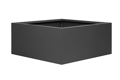 Bloembak vlak - 90x90x40 cm Antraciet