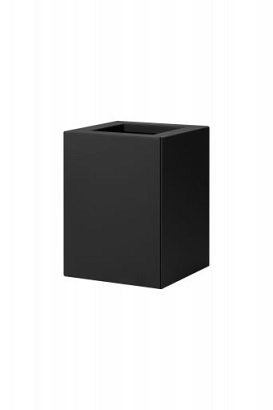 Bloembak vlak - 30x30x40 cm Grafiet zwart