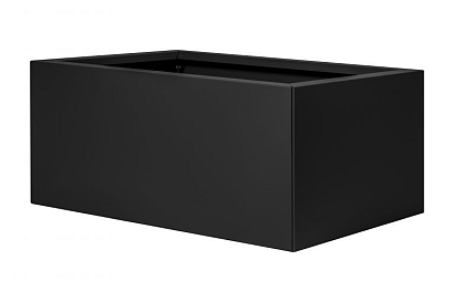 Plantenbak Vlak Grafietzwart 90x60x40 cm