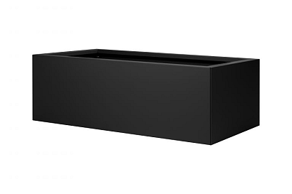 Bloembak vlak - 60x180x40 cm Grafiet zwart