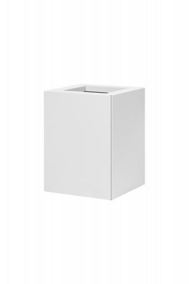 Bloembak vlak - 30x30x40 cm Wit