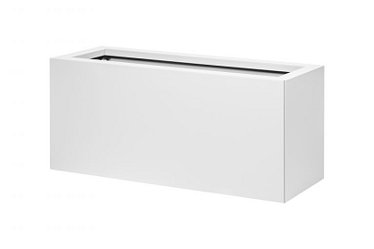 Bloembak vlak - 30x90x40 cm Wit