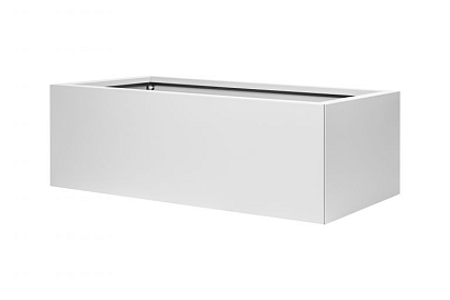 Bloembak vlak - 60x210x40 cm Wit