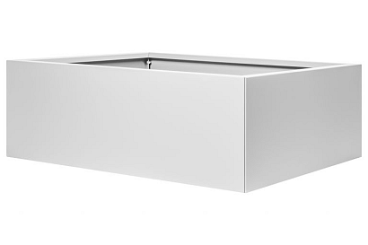 Bloembak vlak - 90x150x40 cm Wit