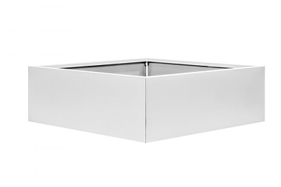 Bloembak vlak - 210x210x40 cm Wit