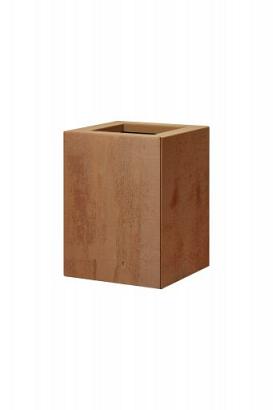 Bloembak vlak - 30x30x40 cm Corten