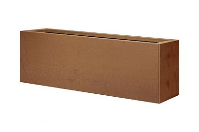 Bloembak vlak - 30x120x40 cm Corten