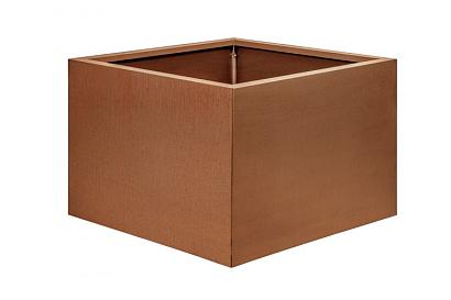 Bloembak vlak - 60x60x40 cm Corten