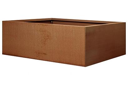 Bloembak vlak - 150x210x40 cm Corten