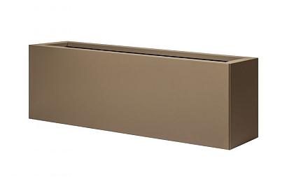 Bloembak vlak - 30x120x40 cm Supra bruin