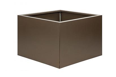 Bloembak vlak - 60x60x40 cm Supra bruin