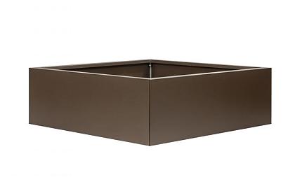 Bloembak vlak - 150x150x40 cm Supra bruin
