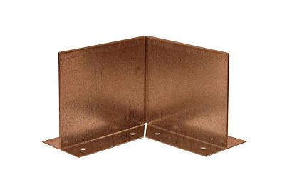 Inwendige hoek Double (flg) 16.5 cm - Corten