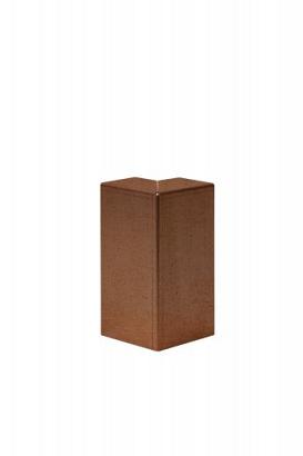 Hoekstuk voor U-profiel ongelijkzijdig 6 cm - Corten