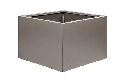 Bloembak vlak - 60x60x60 cm Taupe
