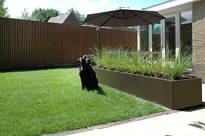 Plantenbak Vlak Supra Bruin 210x120x40 cm