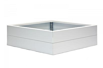 Plantenbak Modulair Wit 90x90x28 cm