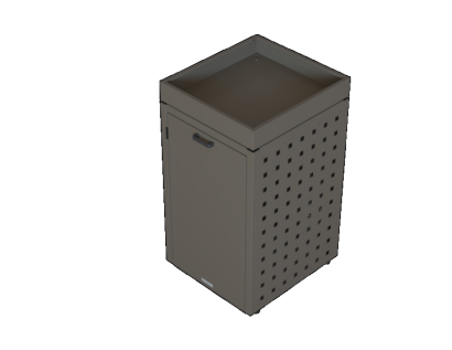 Re-Box Kliko ombouw 240 Liter - 1 stuk Taupe met tuinbak