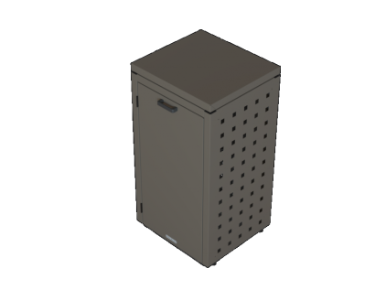 Re-Box Kliko ombouw 240 Liter - 1 stuk Taupe met vaste deksel