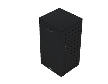 Re-Box Kliko ombouw 240 Liter - 1 stuk Grafiet zwart met vaste deksel