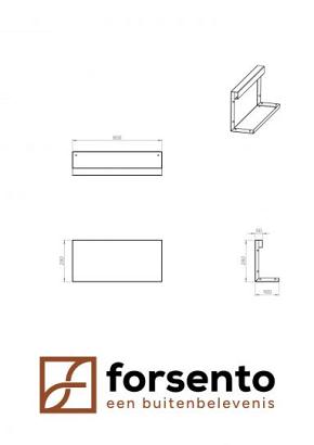 Recht Paneel (A) 60x28 cm