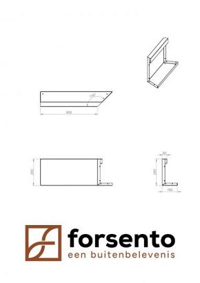 Inwendig hoekpaneel-R (C) 60x28 cm