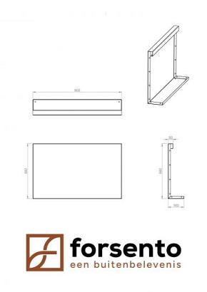 Recht Paneel (A) 90x56 cm