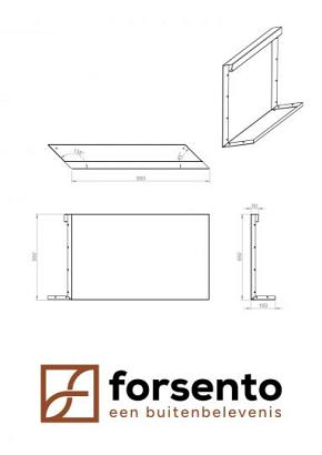 Parallel paneel-L (E) 90x56 cm