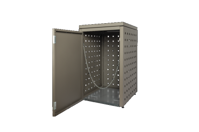 Kliko-ombouw met vaste deksel Taupe 240 liter