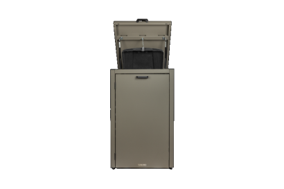 Kliko-ombouw met klep Taupe 240 liter