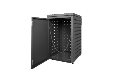 Kliko-ombouw met vaste deksel Grafietzwart 240 liter