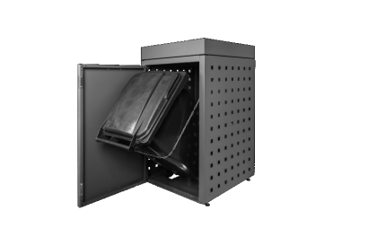 Kliko-ombouw met plantenbak Grafietzwart 120 liter