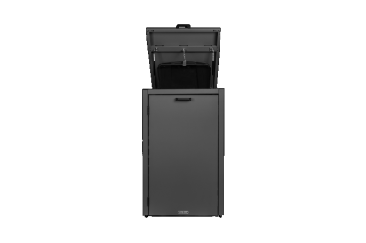 Kliko-ombouw met klep Grafietzwart 120 liter