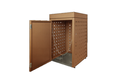 Kliko-ombouw met plantenbak Cortenstaal 240 liter