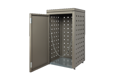 Kliko-ombouw met vaste deksel Taupe 120 liter