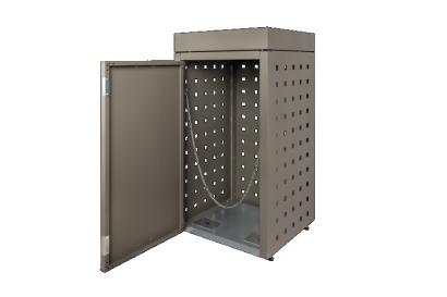 Kliko-ombouw met plantenbak Taupe 120 liter