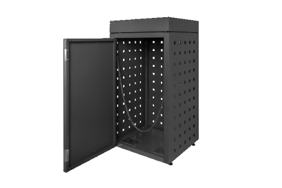 Kliko-ombouw met plantenbak Grafietzwart 120 liter