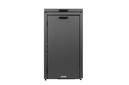 Kliko-ombouw met klep Grafietzwart 120 liter