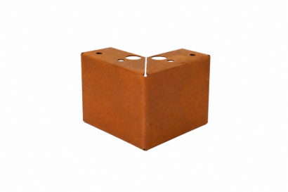 Poten set - 9.5 cm hoog Corten