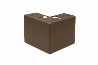 Poten set - 9.5 cm hoog Supra bruin