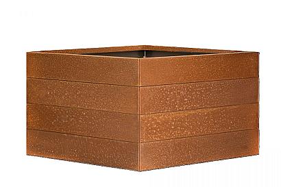 Plantenbak Modulair Corten 300x300x70 cm