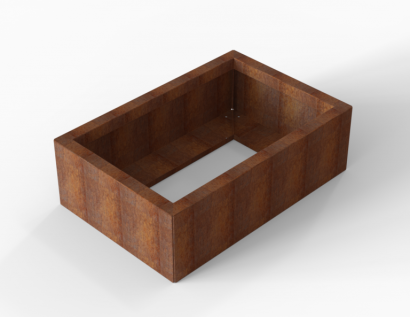 Plantenbak Module+ Corten 90x60x28 cm