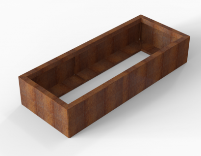 Plantenbak Module+ Corten 150x60x28 cm