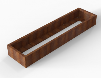 Plantenbak Module+ Corten 240x60x28 cm
