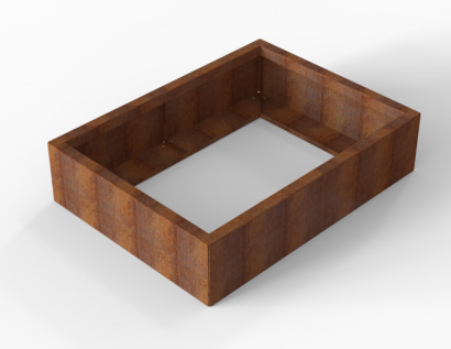 Plantenbak Module+ Corten 120x90x28 cm