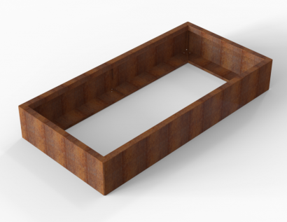Plantenbak Module+ Corten 180x90x28 cm