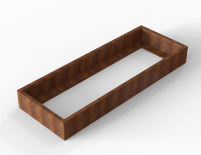 Plantenbak Module+ Corten 240x90x28 cm