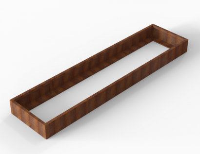 Plantenbak Module+ Corten 360x90x28 cm
