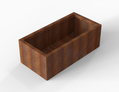 Plantenbak Module+ Corten 120x60x42 cm